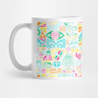 tropical island tattoo Mug